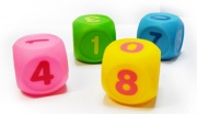 Набор игрушек кубики "Учим цифры" 4 шт